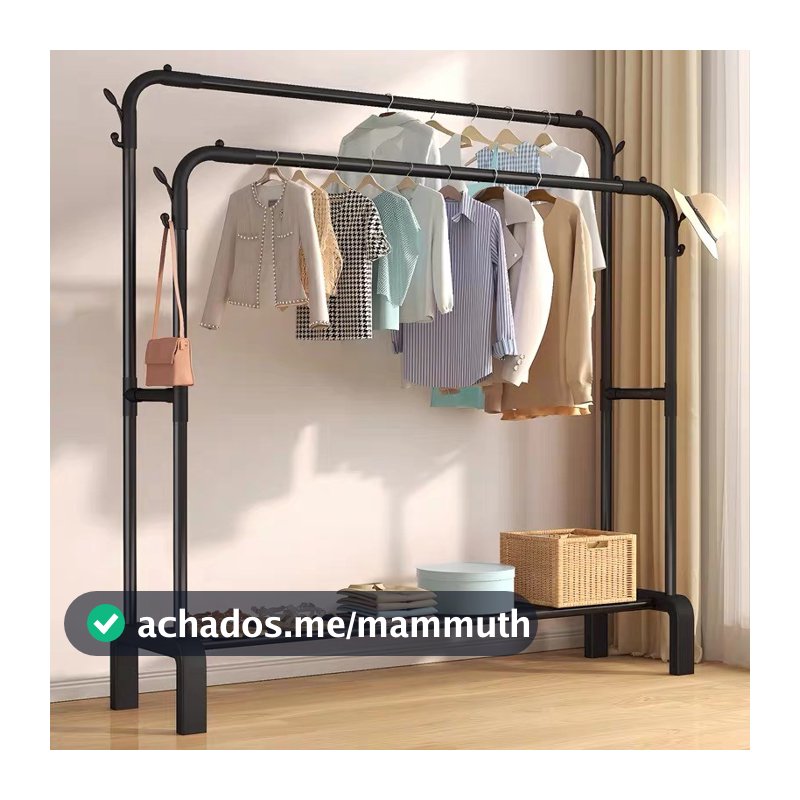 Cabide de roupas de poste único/duplo, cabideiro de secagem de roupas para serviços pesados, cabide de chão para varanda