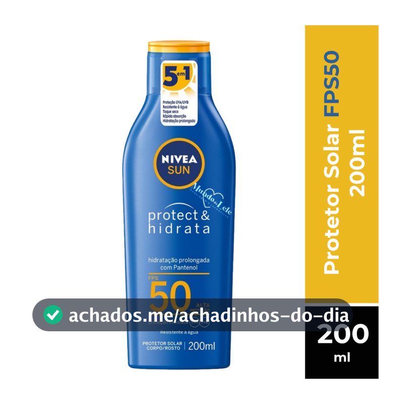 Protetor Solar Nivea Sun Protect & Hidrata Fps50 200ml