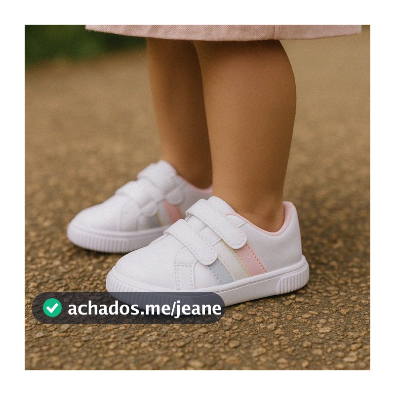 Tênis Infantil Menina Conforto Colorido Feminino Escolar Casual Calce Fácil Dia a Dia
