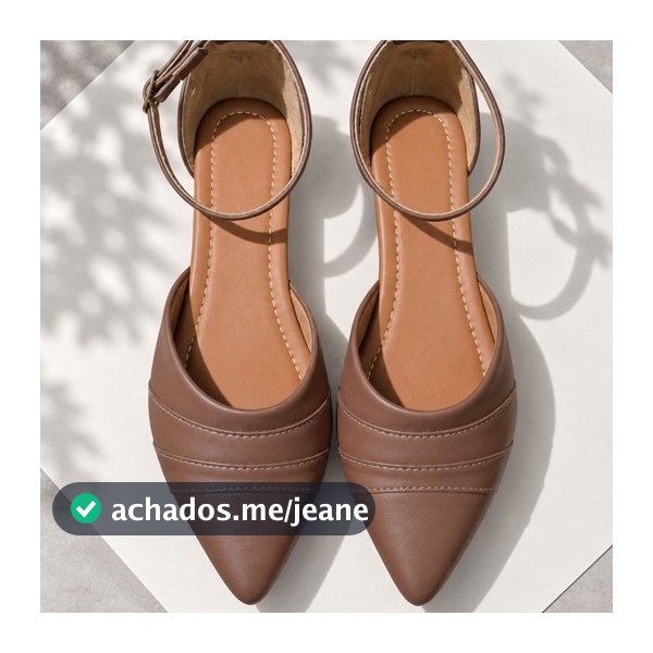 Sapatilha feminina bico fino preta marrom caramelo off white salomé sandalia moda rasteira sapato calçado