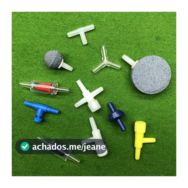 Acessórios para aquário Válvula de controle de fluxo de ar Conector de ar Tubo de oxigênio Conjunto de bomba de ar de pedra do tanque de peixes