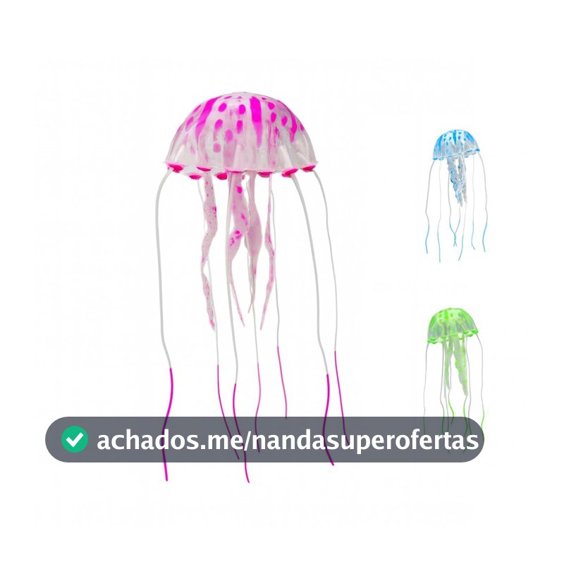 Agua viva Enfeite de aquario  decoração peixes escolha cor