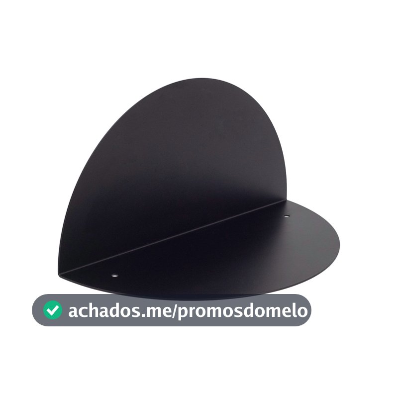 prateleira de metal meia lua - oikos