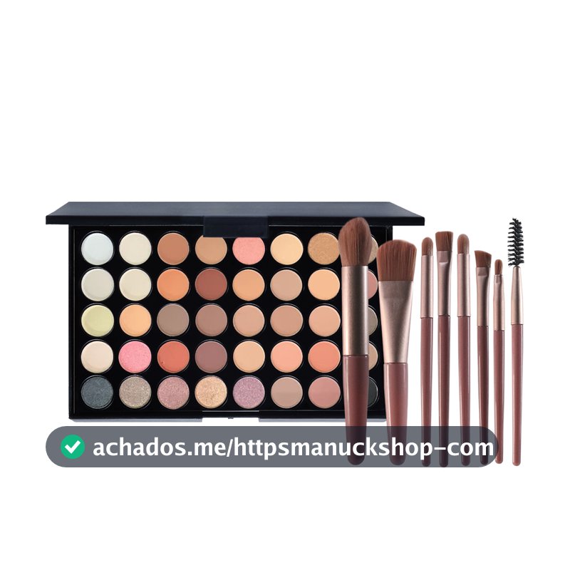 Paleta De Sombras Profissional De 40 Cores , Maquiagem Fosca Brilhante , Pó Colorido Altamente Pigmentado , Ametista Esf