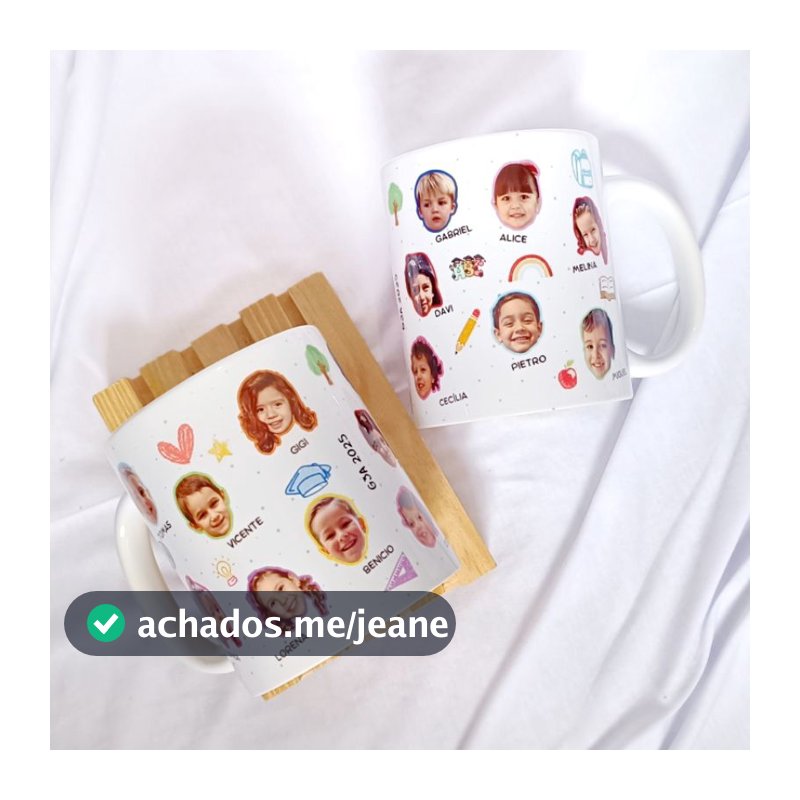 Caneca Personalizada formatura com Foto dos Alunos | Presente Criativo dia dos formandos | caneca rostinho, caneca abc