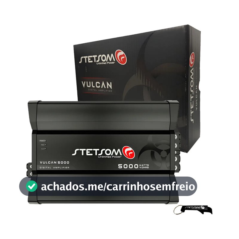 Modulo Amplificador Stetsom Vulcan 5000w Rms 4 Ohms Com Nota