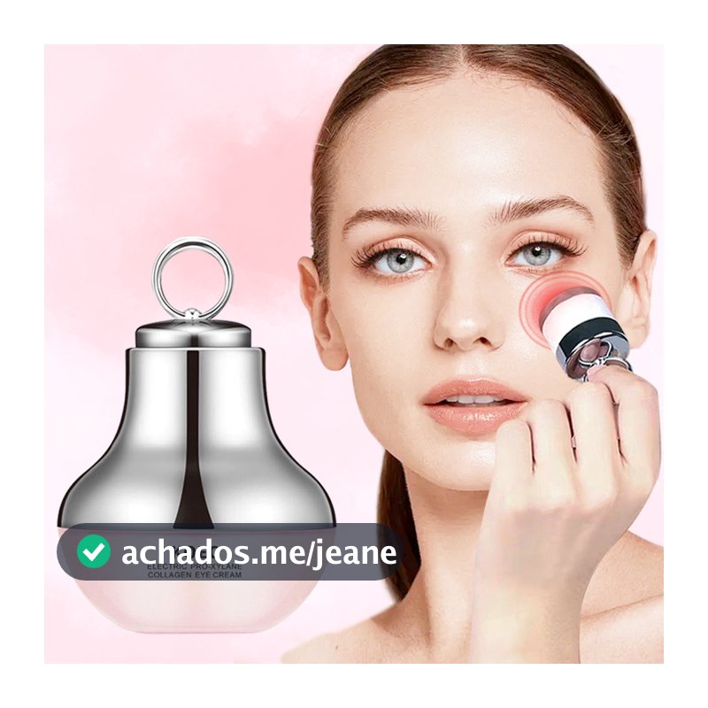 Creme Para Os Olhos Com Peptídeo De Colágeno Elétrico 30g Cabeça De Massagem Vibratória , Anti-Envelhecimento E Rugas ,