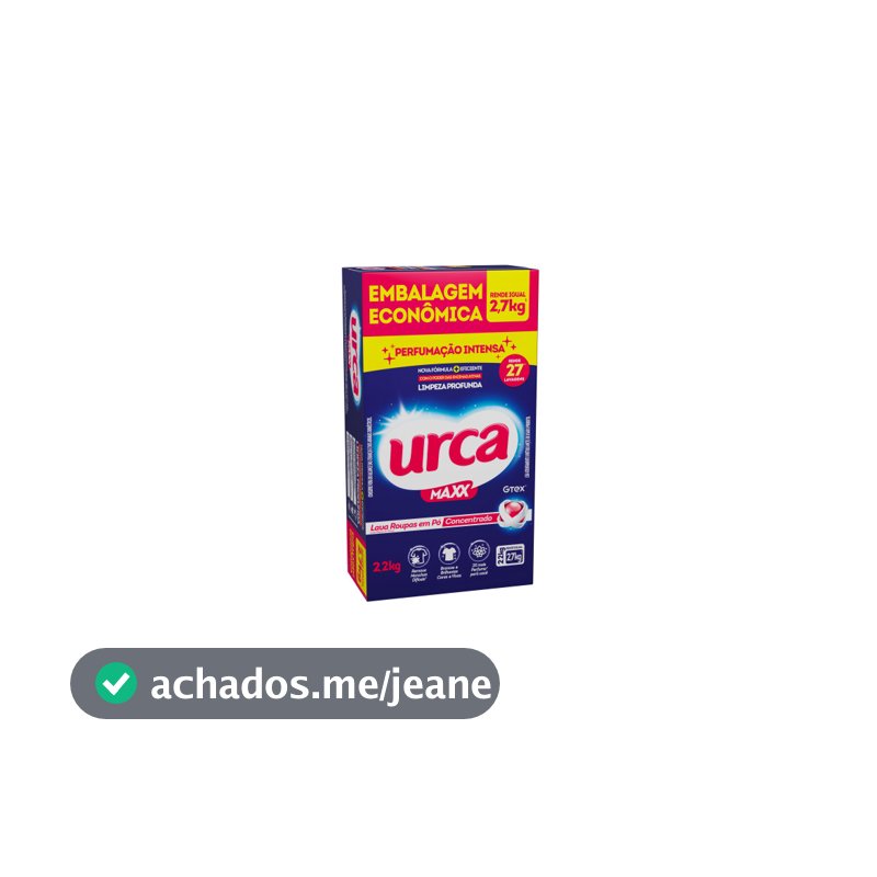 Lava Roupas Pó Concentrado Urca Cartucho - 2,2kg