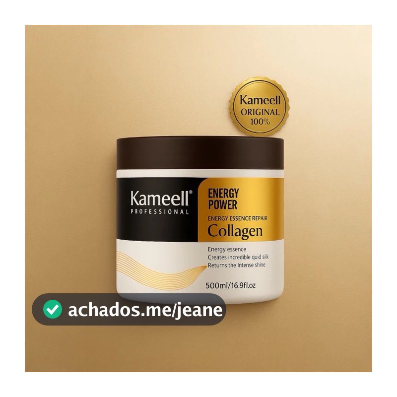 Máscara de Colágeno Kameell Original - Tratamento Capilar Hidratante