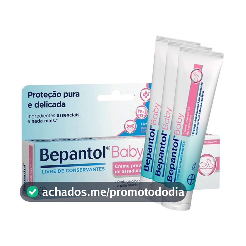 Creme Preventivo De Assaduras Bepantol Baby 30g KIT C/3 UN