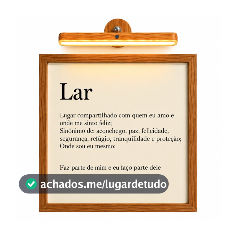 Quadro decorativo cobre caixa de luz com moldura Resinado 43x43 LAR lugar compartilhado sala/quarto/cozinha/decoração