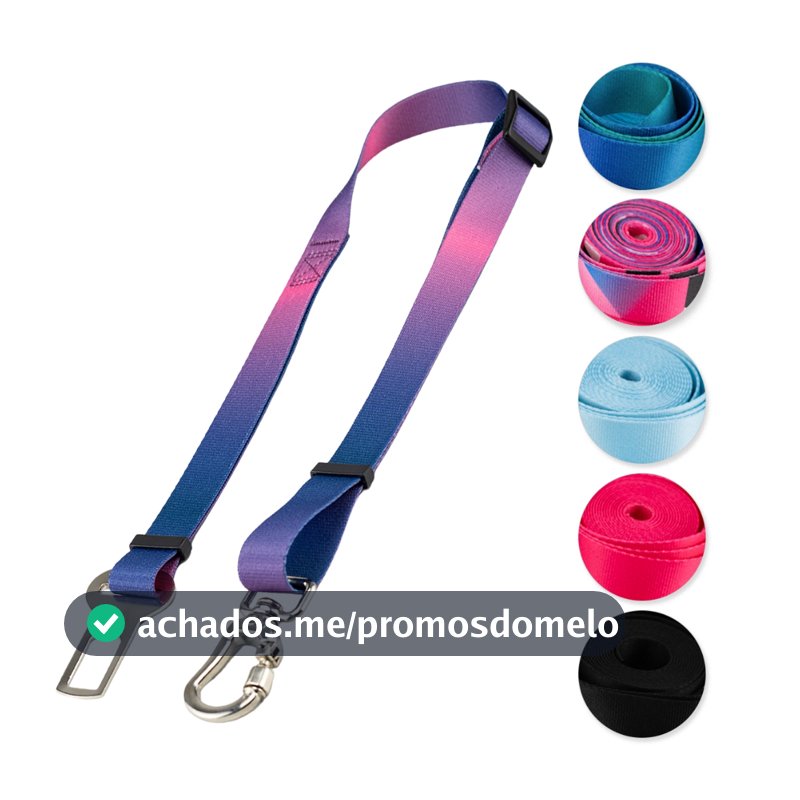 Cinto de Segurança Pet Universal Cachorro Gato Cães Gatos Carro Coleira Basic Pet