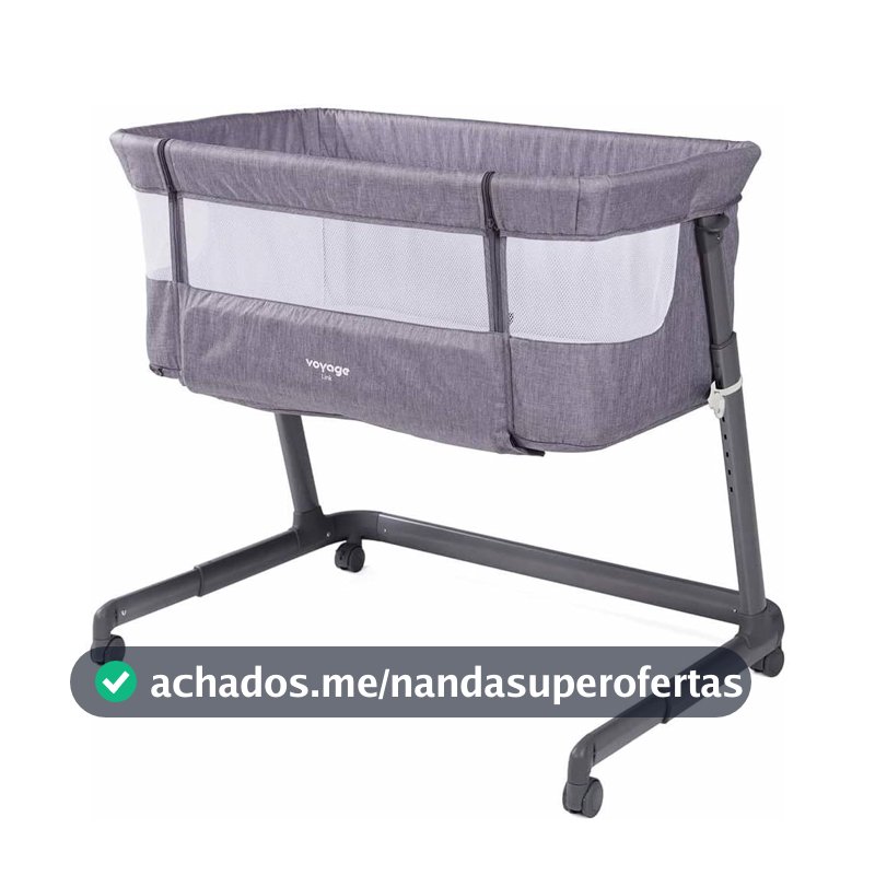 Berço Portátil Co-bed Link Voyage - Cinza Mescla