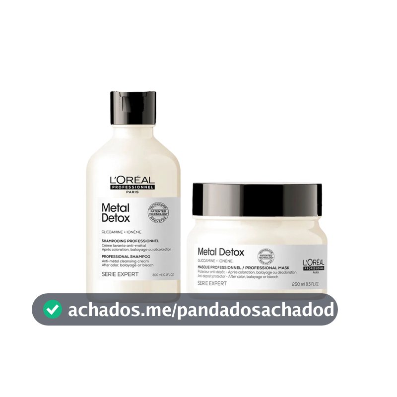 Kit Shampoo e Mascara Metal Detox