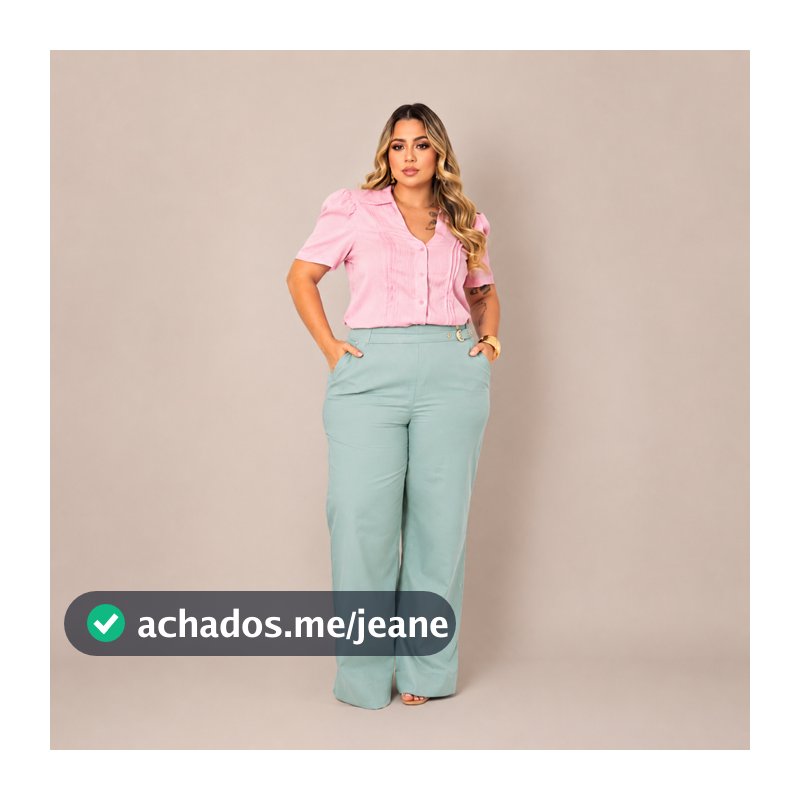 Calça de linho pantalona larga premium luxo com fivelas e olhos social ajuste na cintura feminina