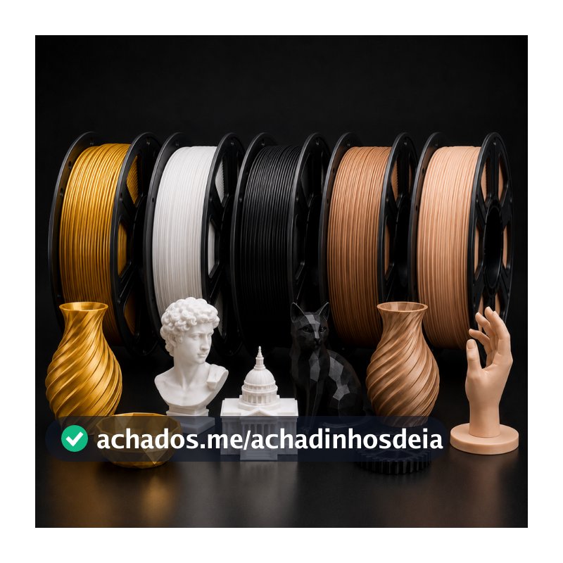 Filamento PLA 1KG 1.75mm Para Impressora 3D Fácil Impressão Baixo Empenamento Masterprint