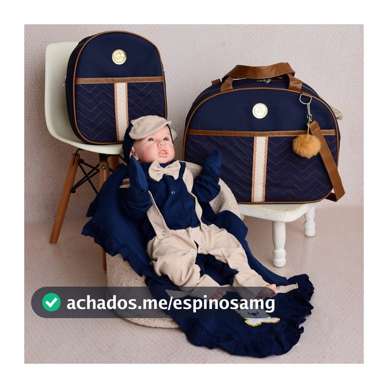 Kit Bolsa de Bebê Mala Maternidade Com saída Maternidade Roupinha e Manta para Recém Nascido