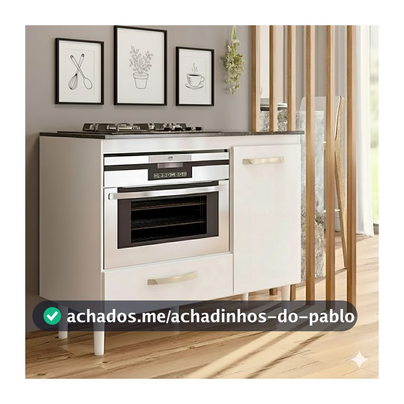 Balcão para Cooktop 4 Bocas e Forno T&T - Cores