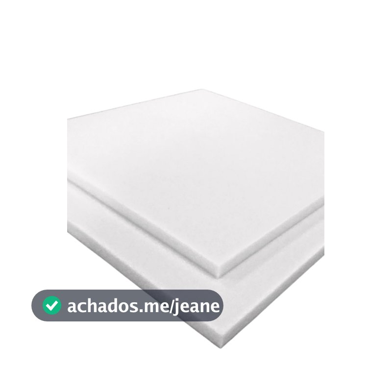 Espuma sob medida D28 45cm x 45cm x 1cm para Estofado Cadeira 1 peça Promoção