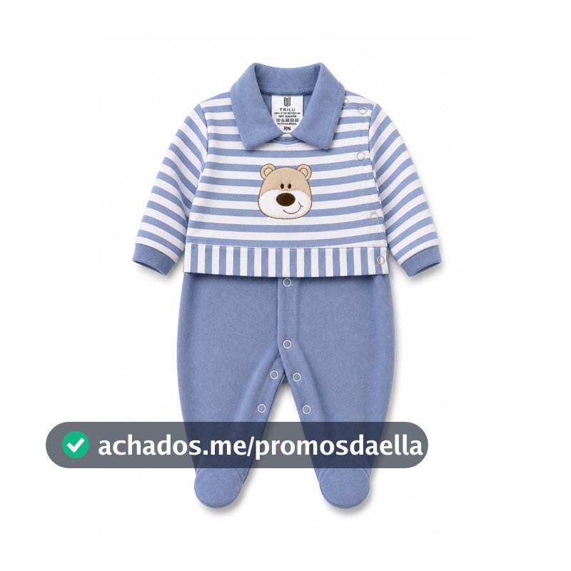 Macacão Bebê Menino Suedine Premium 100%algodão Recém Nascido