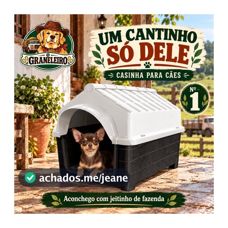 MecPet Casa Casinha De Cachorro Plástica Desmontável Para Filhote N1 Produto Novo