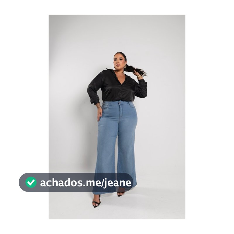 Calça Jeans Plus Size Estilosa com elastano Mônica slim size