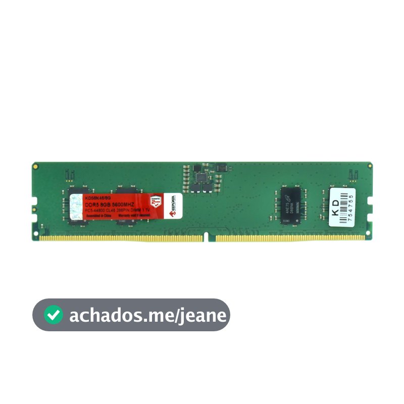 Memória RAM Keepdata DDR5 5600MHz 8GB 5600MHz - KD56N46/8G