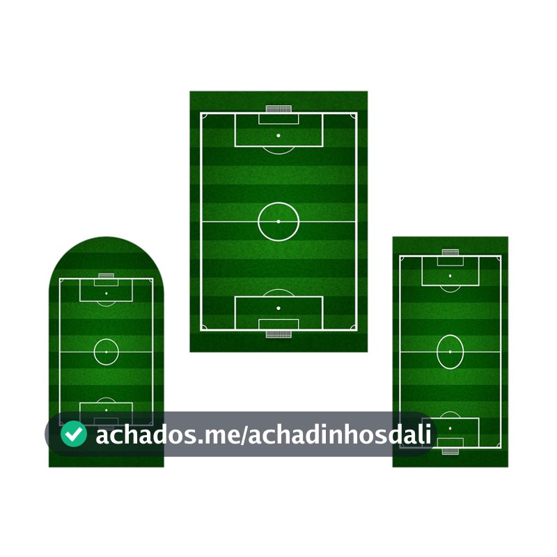 Painel de Festa Vertical em Tecido Campo de Futebol 005