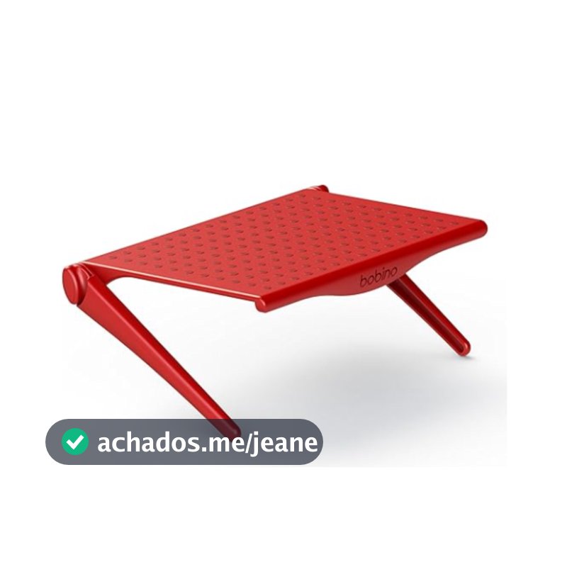 Prateleira Bobino Screen Shelf Vermelha para Monitor TV Suporte Organizador Ajustável Smart TV