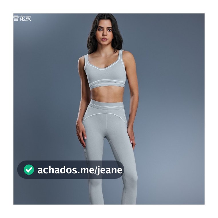 2026 Verão Feminino 2 Peças Conjunto De Yoga Contraste Guarnição Sutiã Esportivo Cintura Alta Leggings Treino Ginásio Fi