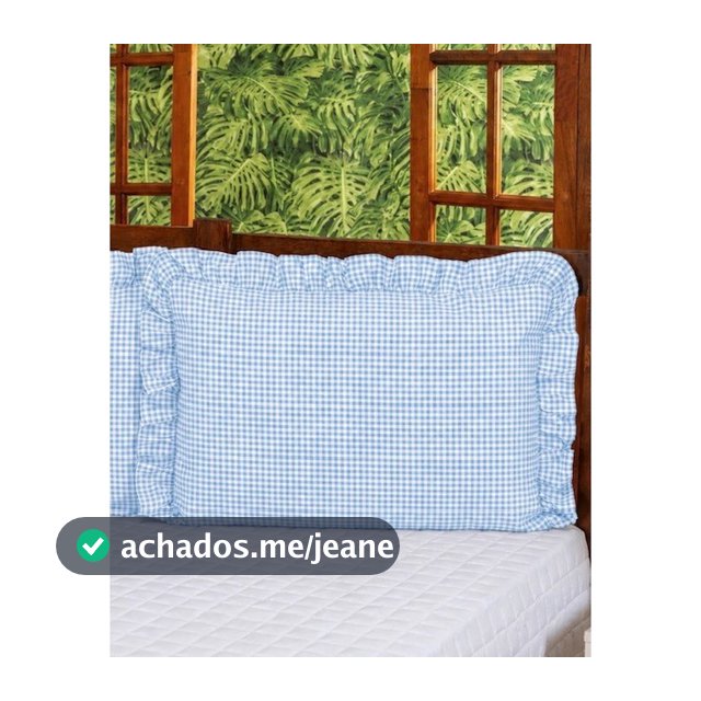 Kit 2 Fronha de Babado (1 PAR) de Algodão Confecções Niad