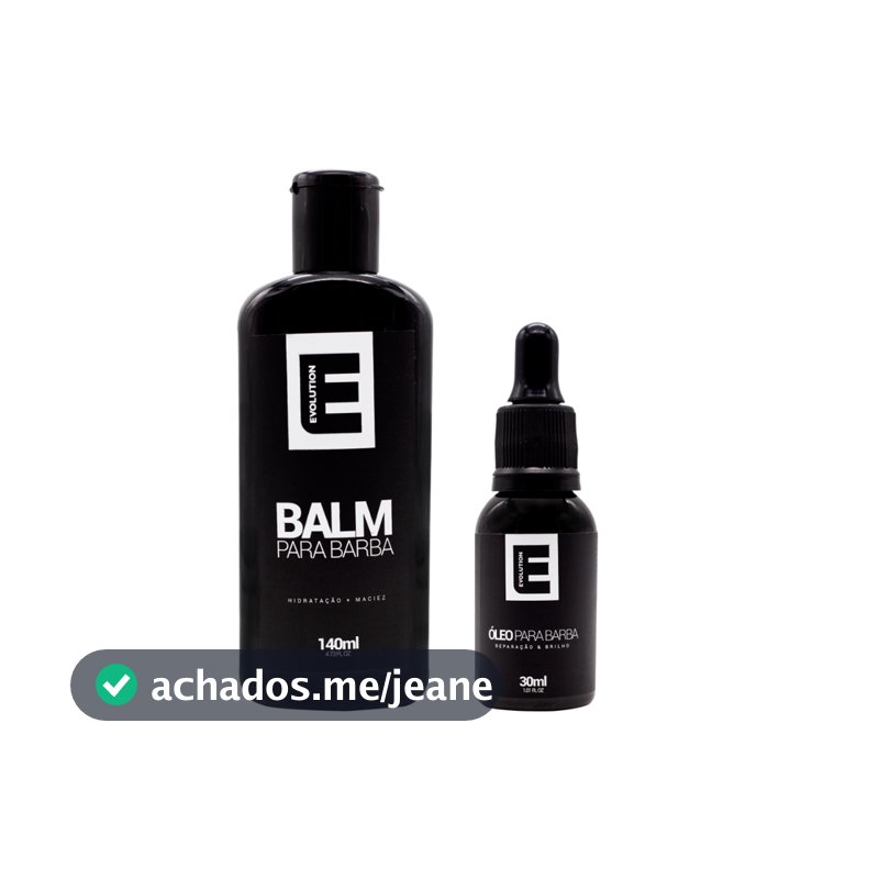 BALM PARA BARBA 140ml + ÓLEO PARA BARBA 30ml - KIT PARA CUIDADOS COM A BARBA