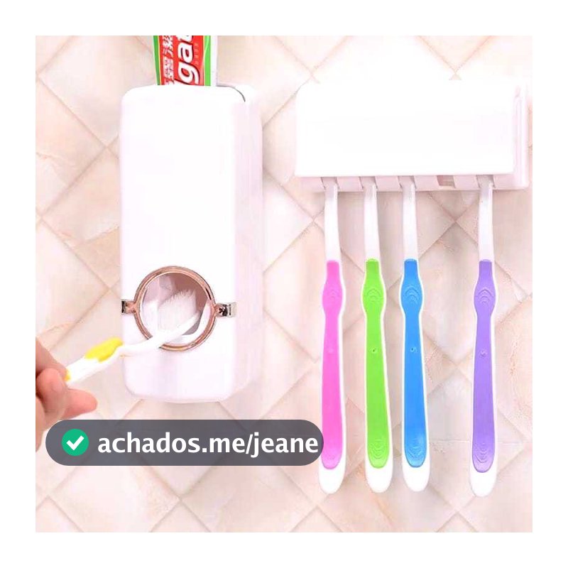 Suporte Para Escova Dispenser De Pasta De Dente Para Banheiro