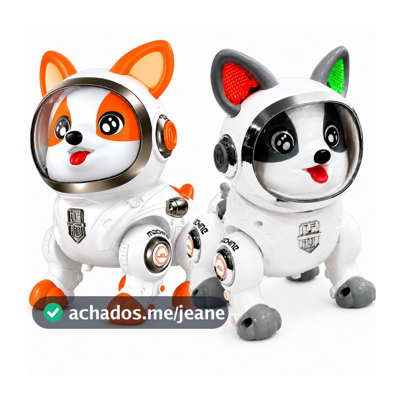 Brinquedo Cachorro Robô Inteligente Infantil Dança Canta Repete Voz Com Luz