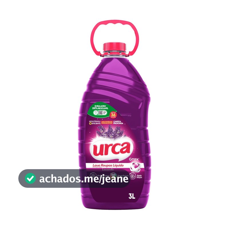 Lava Roupas Liquido Urca Lavanda - 3L