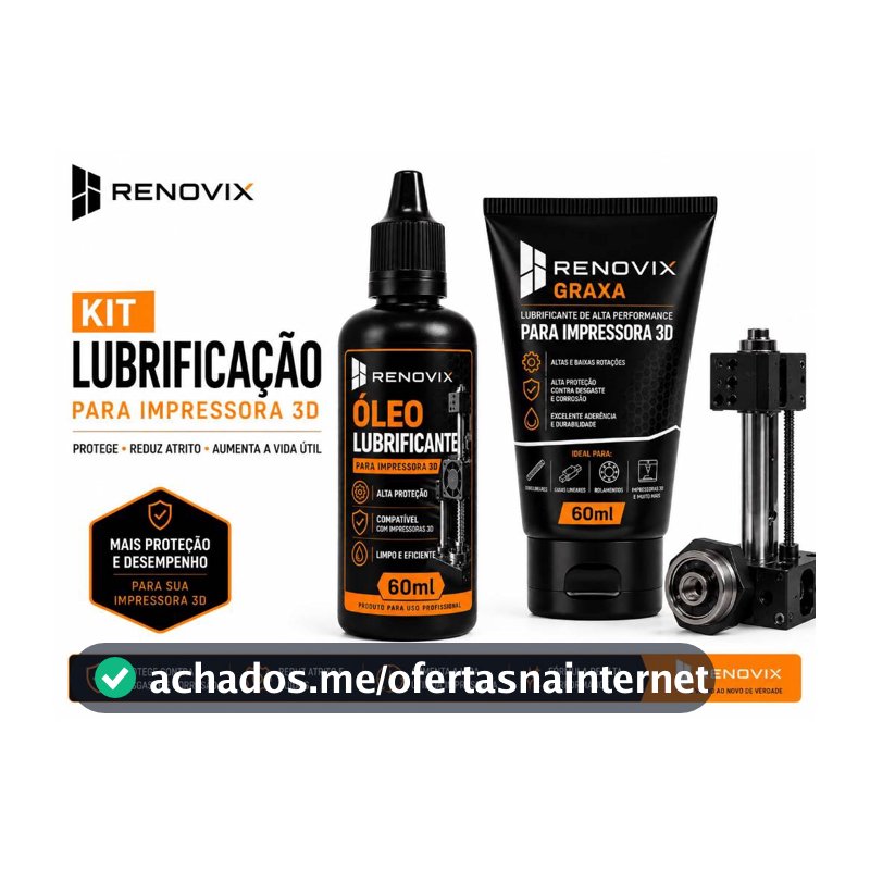 kit Oleo Lubrificante + Graxa Branca com PTFE