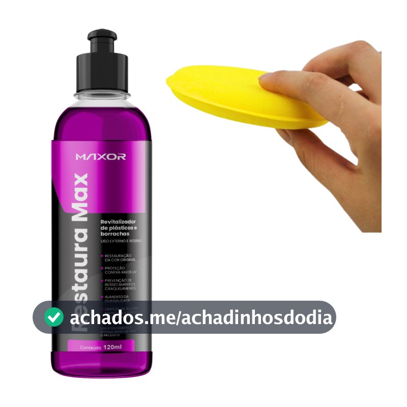 Revitalizador De Plastico E Borracha Restaura Max 120ml Maxor Tipo Restaurax