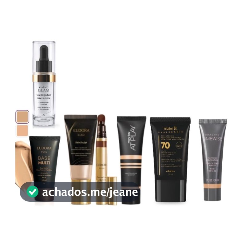 Bases,Corretivos e Primer Eudora, Boticário, Mary Kay: TimeWise,At Play,Glam Skin Sculpt,Multi 8 em 1, Incolor Make