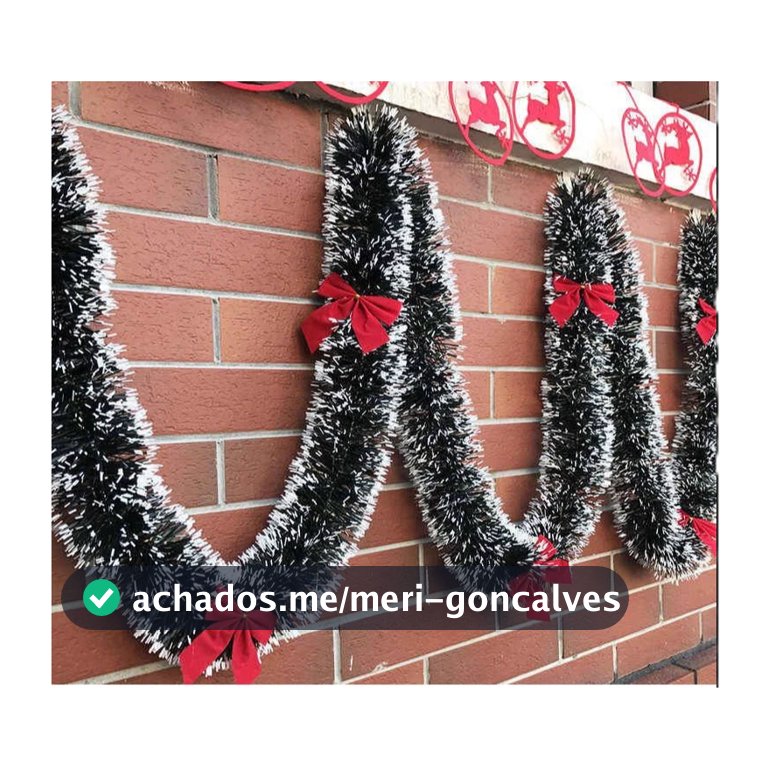 Festão Natalino com Plumas Neve - Decoração Elegante para o Natal