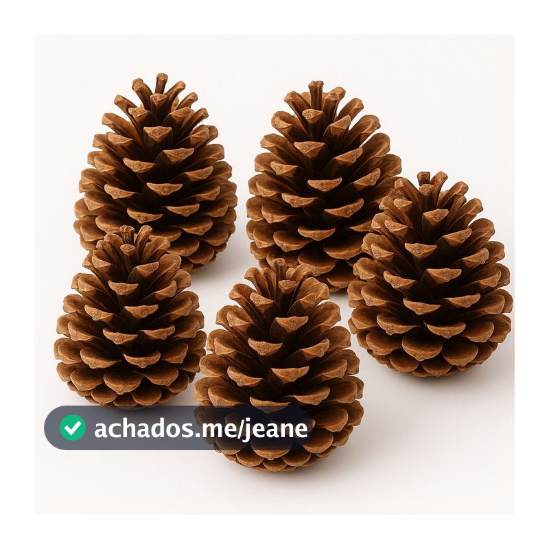 Kit 10 Pinhas Artesanato e Decoração de Natal 100% Natural