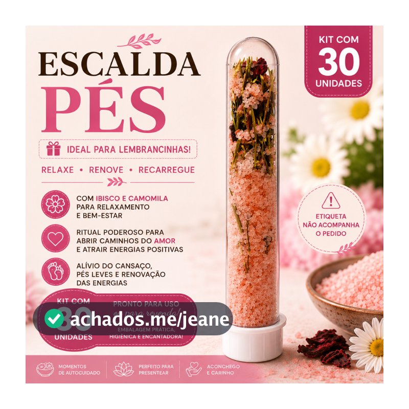 Kit Escalda Pés Para Lembrancinhas Casamentos 15 Anos Cha de Panela Mimo
