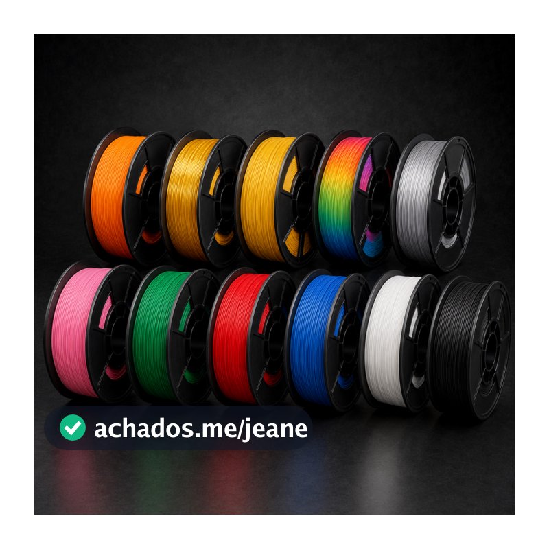 Filamento PETG 1kg 1.75mm Para Impressora 3D Alta Resistência Baixo Empenamento Masterprint