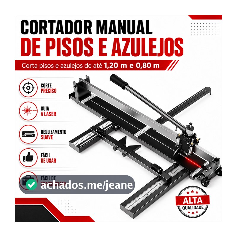 Riscadeira Cortador de Piso Porcelanato Rolamentos com Laser Kit Completo Profissional