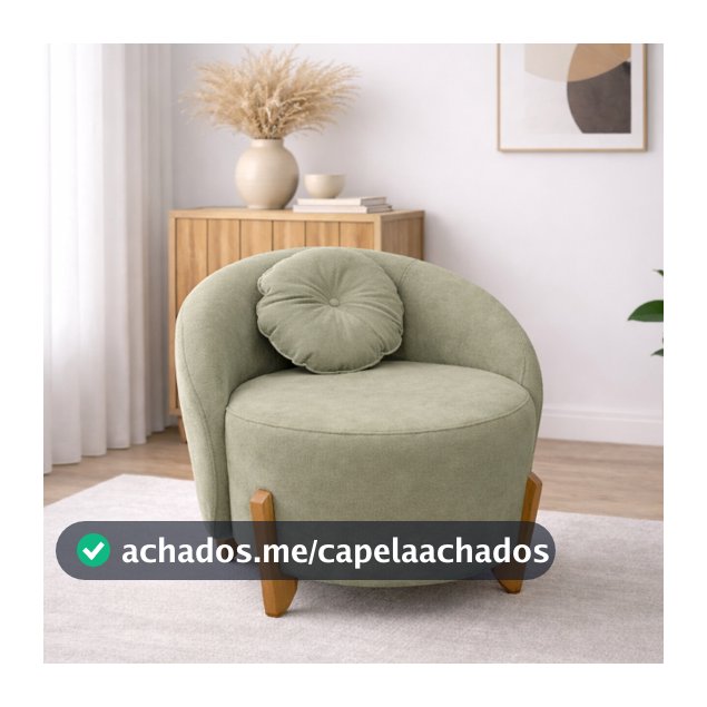 Poltrona Orgânica Com Almofada Tecido Boucle Para Sala Salão de Beleza Estetica