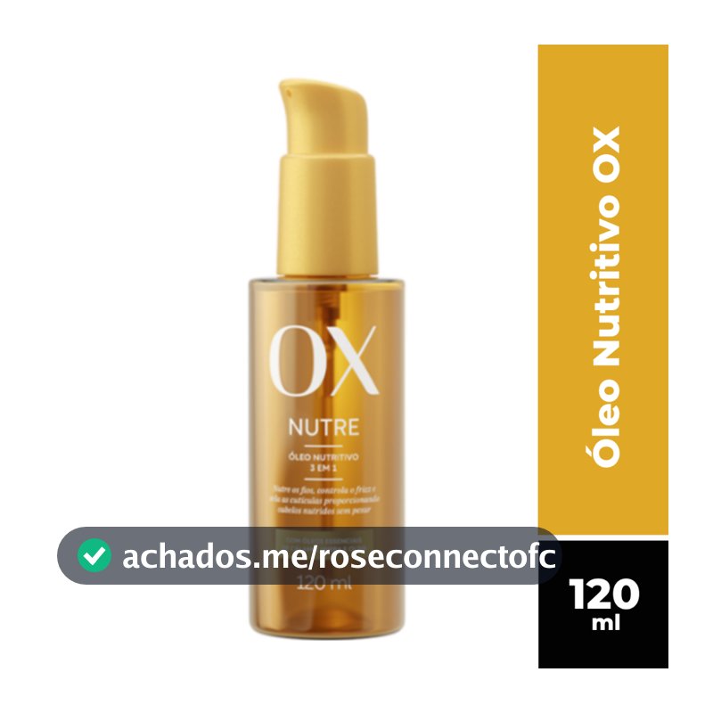 Óleo Nutritivo 3 Em 1 Ox Nutre 120ml