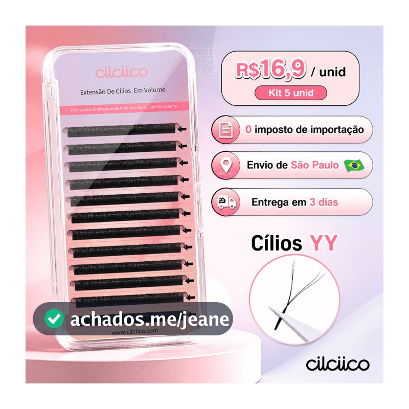 Cilciico Cílios YY Forma Pestanas Naturais Volume Brasileiro Fox Eyes Extensão de Cílios