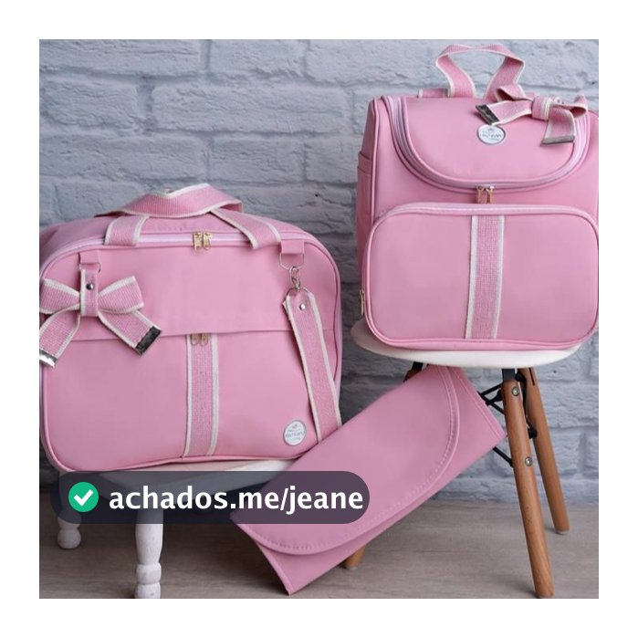 Kit De Bolsa Maternidade 3 Peças Super Luxo