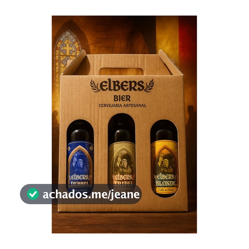 Kit 3 Cervejas Artesanais Belgas | Presente |- Elbers Bier 500ml
