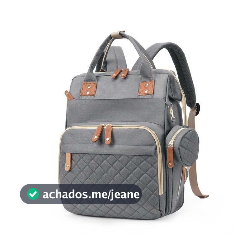Mochila Bolsa Maternidade Original Impermeável Porta mamadeira Fralda Menina Menino