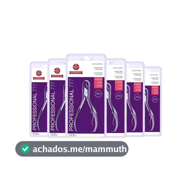 KIT 6 ALICATES DE CUTÍCULA 777 PROFESSIONAL INOX